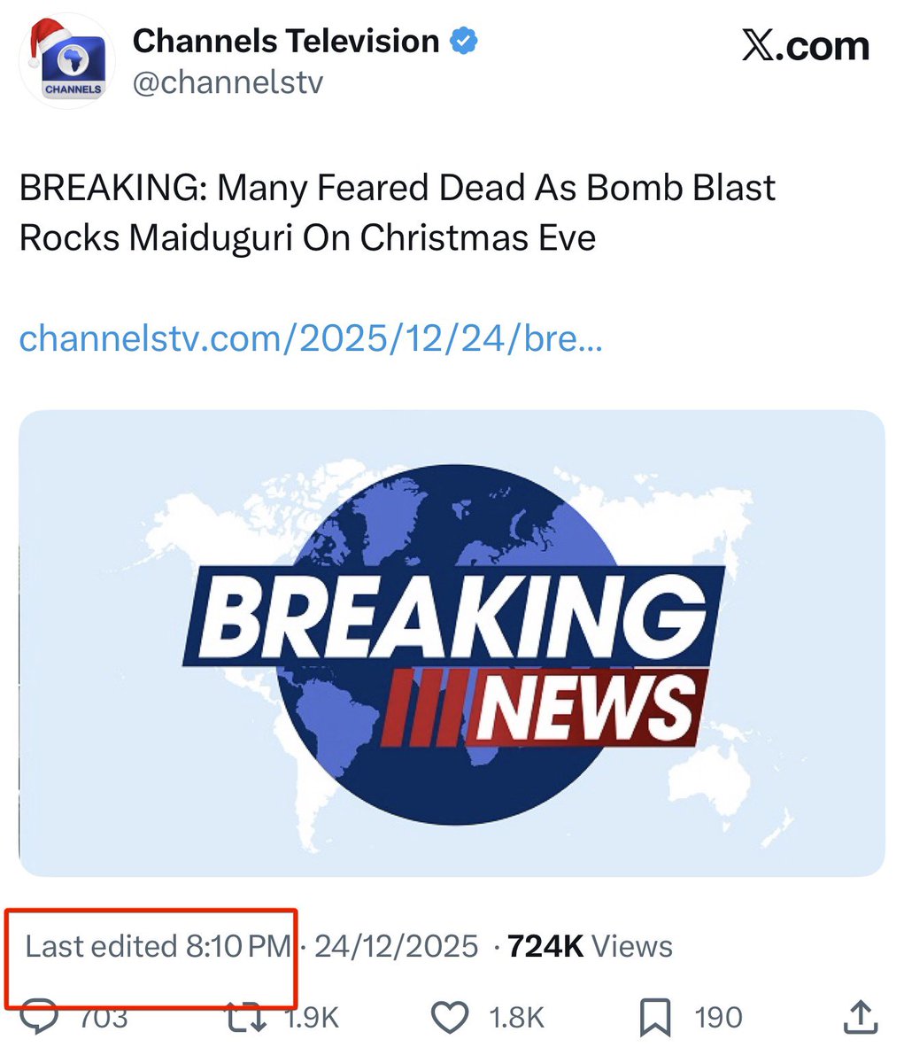 abdullahayofel's tweet photo. Omo, Even the Western media didn’t exploit this Borno calamity for rage-bait. 

Walahi After terrorists, the biggest problem Nigeria faces is a media industry that profits from outrage instead of responsibility...... Cc @channelstv ENKR 🫵🔥 https://t.co/bFRL9dNdnE