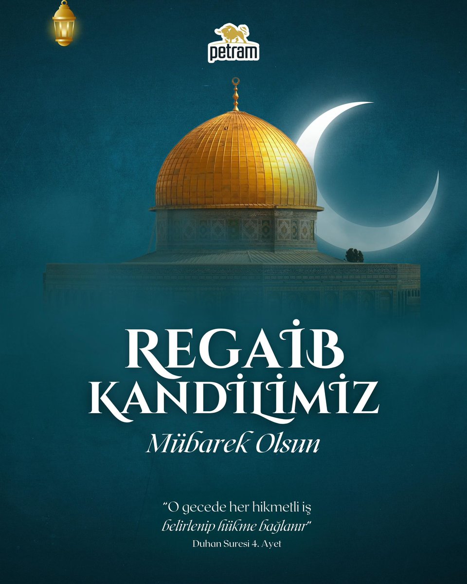 Üç Ayların habercisi olan rahmet ve bereket kapılarının aralandığı Regaip Kandili’nin ; Milletimiz ve Tüm İslam Âlemi için hayırlara vesile olmasını temenni ederiz.

Regaip Kandilimiz mübarek olsun. 

#Regaibkandili