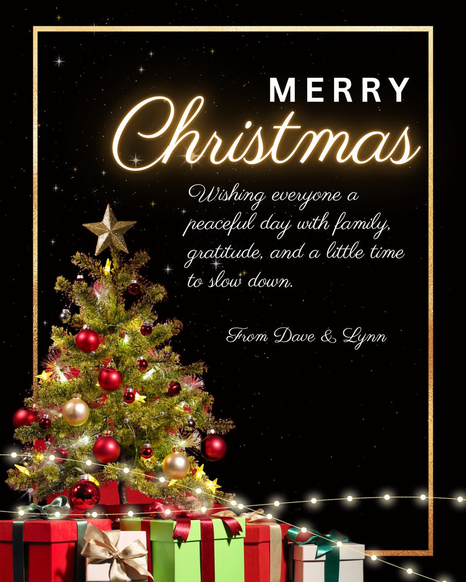 DaveLarock3's tweet photo. Merry Christmas.
Wishing everyone a peaceful day with family and gratitude. https://t.co/XIqOUbv8Z0
