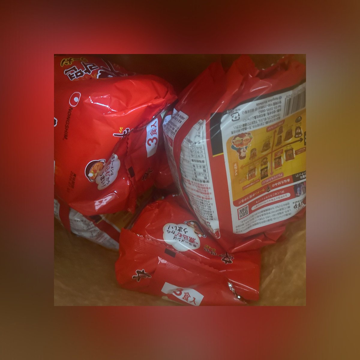 3食入りを5個送りました