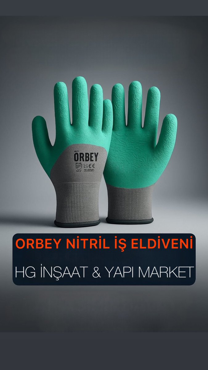 ORBEY NİTRİL İŞ ELDİVENİ
#hginşaatyapımarket #inşaatmalzemeleri #yapımarket #hırdavat #nalburiye 
HG İNŞAAT YAPI MARKET - ABDULLAHPAŞA POLİS MERKEZİ KARŞISI - 0 542 414 06 23 - ELAZIĞ