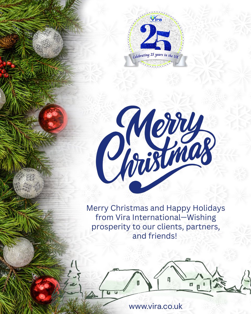 Merry Christmas and Happy Holidays from Vira International ✨

Thank you to our clients, partners, and well-wishers for trusting us with your global dreams. Here’s to growth, success, and new beginnings ahead.

#ViraInternational #ViraUK #MerryChristmas #HappyHolidays
