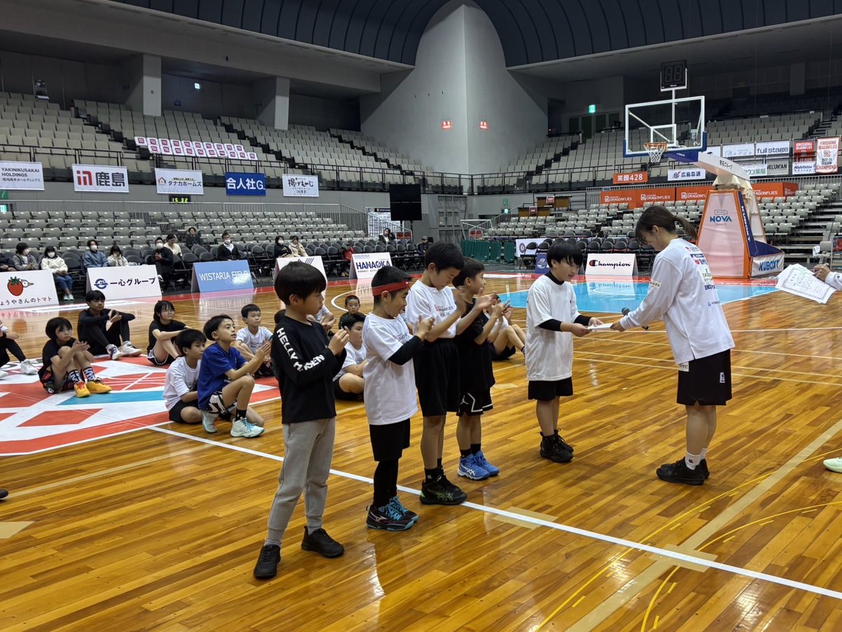本日、広島サンプラザ メインホールにて「#広島ドラゴンフライズ ミニ