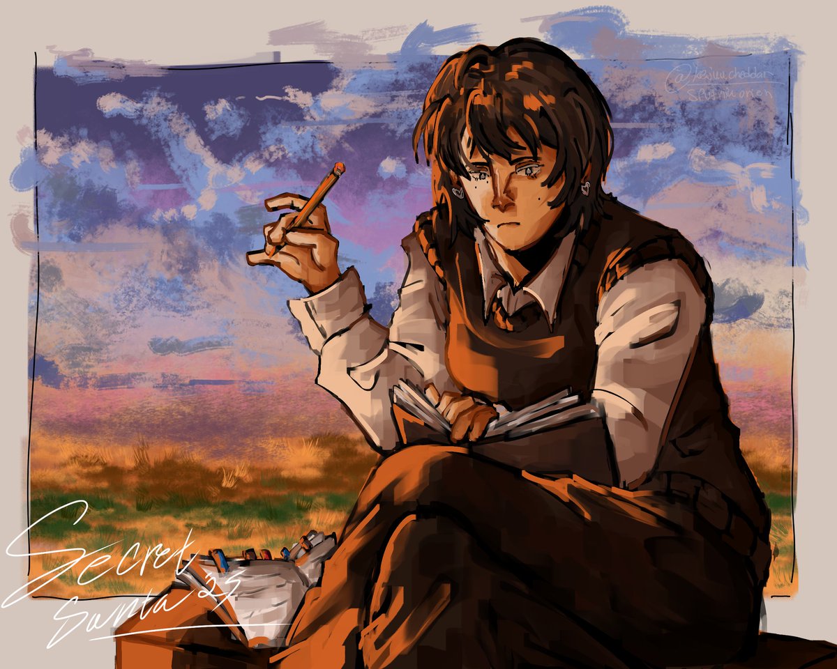 #secretsantaOC25 for <a href="/hantuberkakidua/">Tali🌻</a> !! melati is such an interesting characterr i hope i did her justice<3