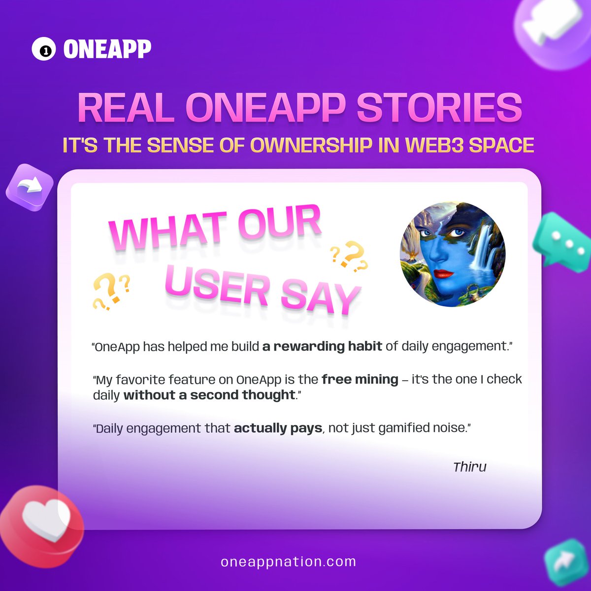 OneApp tweet media