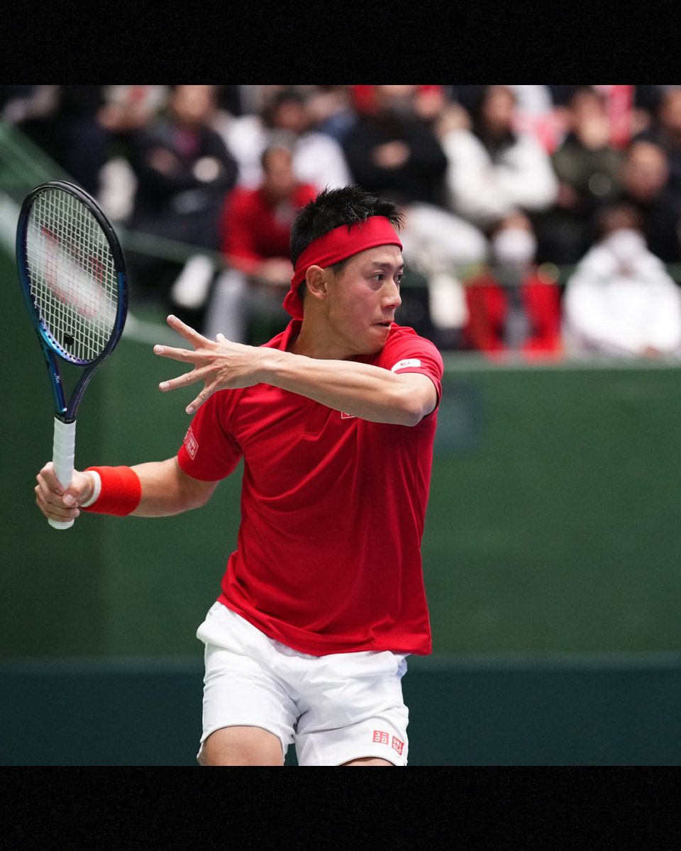 UQAmbassadors's tweet photo. 怪我を乗り越え、コートに戻ってきた日本のエース。
2025年、どんな状況でも勝利を目指して戦い抜く錦織圭選手のストイックな姿勢は、ファンの心を熱く燃やしてくれました。

復帰戦の傍ら、ジュニア育成にも尽力するその姿。勝利数だけでは語り尽くせないその影響力に、心からのリスペクトを。

止まらない進化。尽きない情熱。
そのあくなき挑戦を、2026年も全力で応援します！

Kei has kept on striving and playing for victory and inspired fans a lot.

He also dedicated himself to the next generation development program.

Thank you Kei, we wish you all the best and great success in 2026.