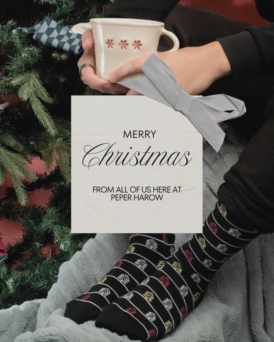 Wishing all of our followers and customers a very merry Christmas, from everyone here at Peper Harow 🧦🎅🎄🎁✨