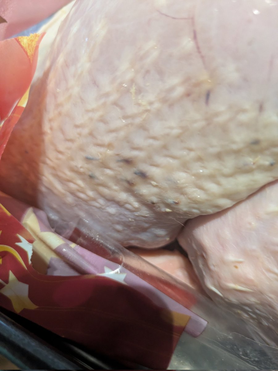 Pilgrim2925's tweet image. No turkey for us today! Bought on Saturday, been in the fridge ever since. The pictures really don't portray how bad it smelt once we cut the packaging open. Very disappointed Sainsbury's.