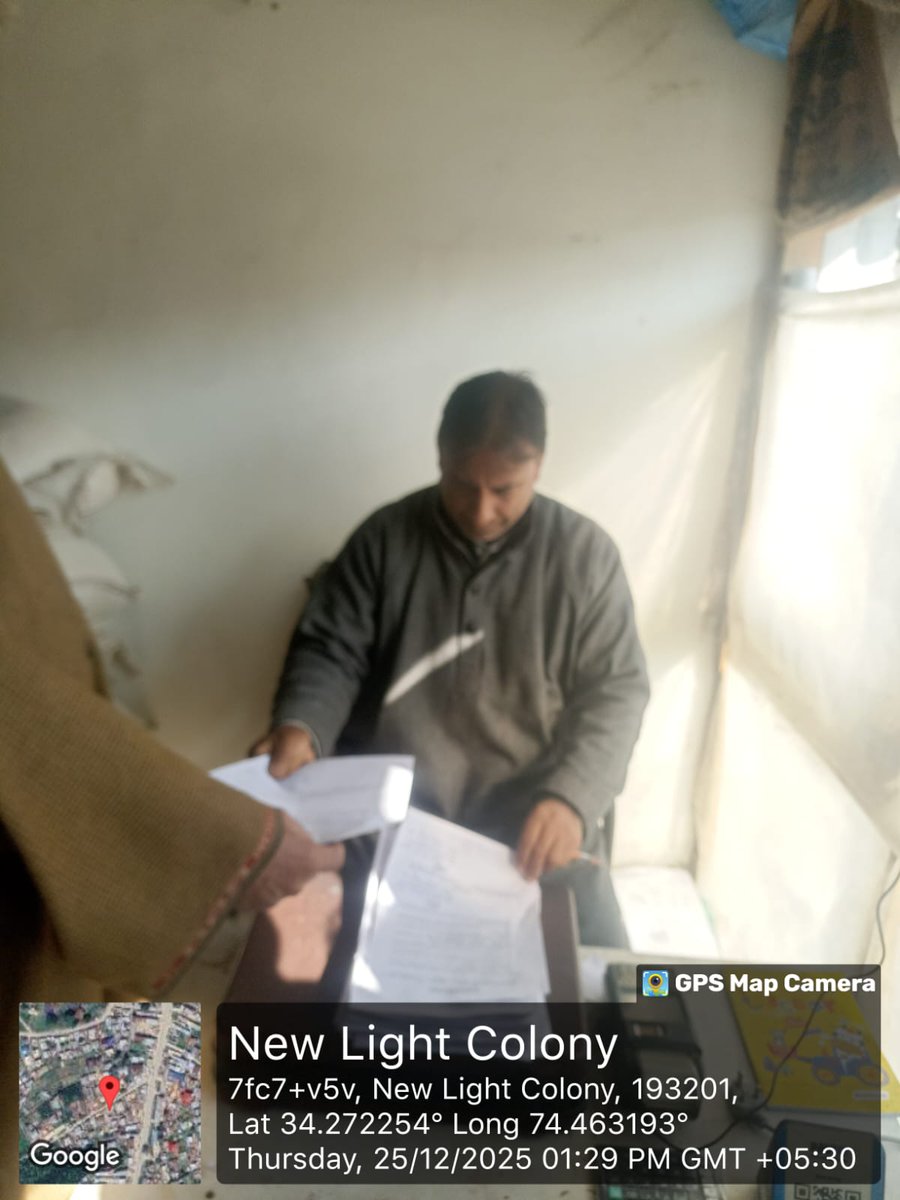 ibn_alghuraba's tweet photo. "The Department of Food Civil Supplies is conducting a special awareness drive to inform &amp; teach consumers how to use the 'Mera eKYC' mobile app to complete eKYC from their home. Location: Ningli &amp; Hygam, Sopore. @FCSCA_Bla #SushasanSaptah2025 #PrashasanGaonKiOre" https://t.co/cZEaEbebRZ