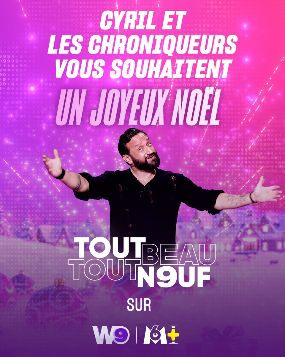 Cyril et les chroniqueurs vous souhaitent un joyeux Noël !

Que cette journée soit remplie de bonheur, de partage et de beaux moments avec ceux que vous aimez ❤️

On se retrouve très vite ! Très belles fêtes à tous ✨

#tbt9 revient le lundi 5 janvier à 18h45 sur W9.