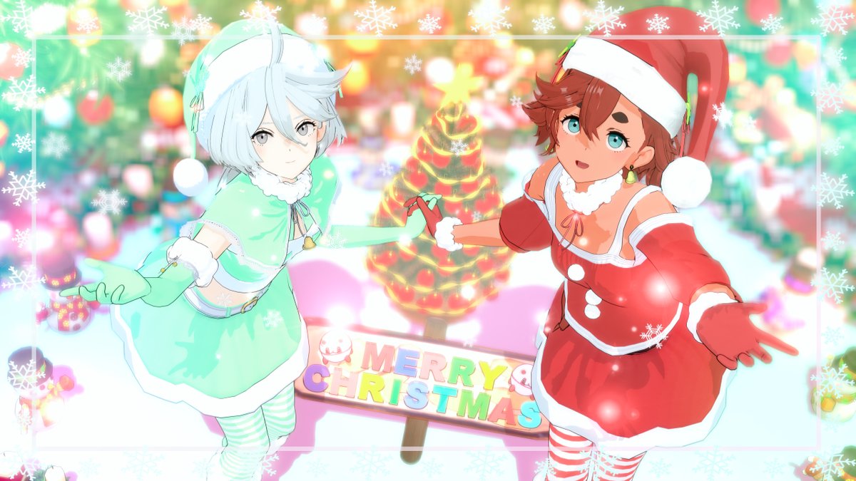 🧑‍🎄スレッタ＆ミオリネでメリクリ2025🎄

この2人もサンタコス合うんじゃね？？って思い付いたので撮ってみたけど、やはりスレミオは至高
ハロを作る時間は無かった🥲