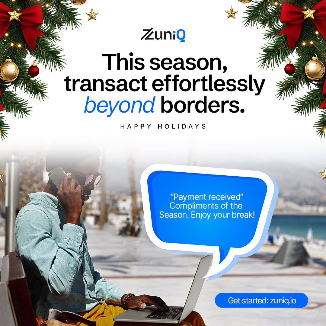 This Christmas Day, let your transactions travel as far as you want it. 

Effortless, borderless payments, wrapped in the joy of the season. 🎁