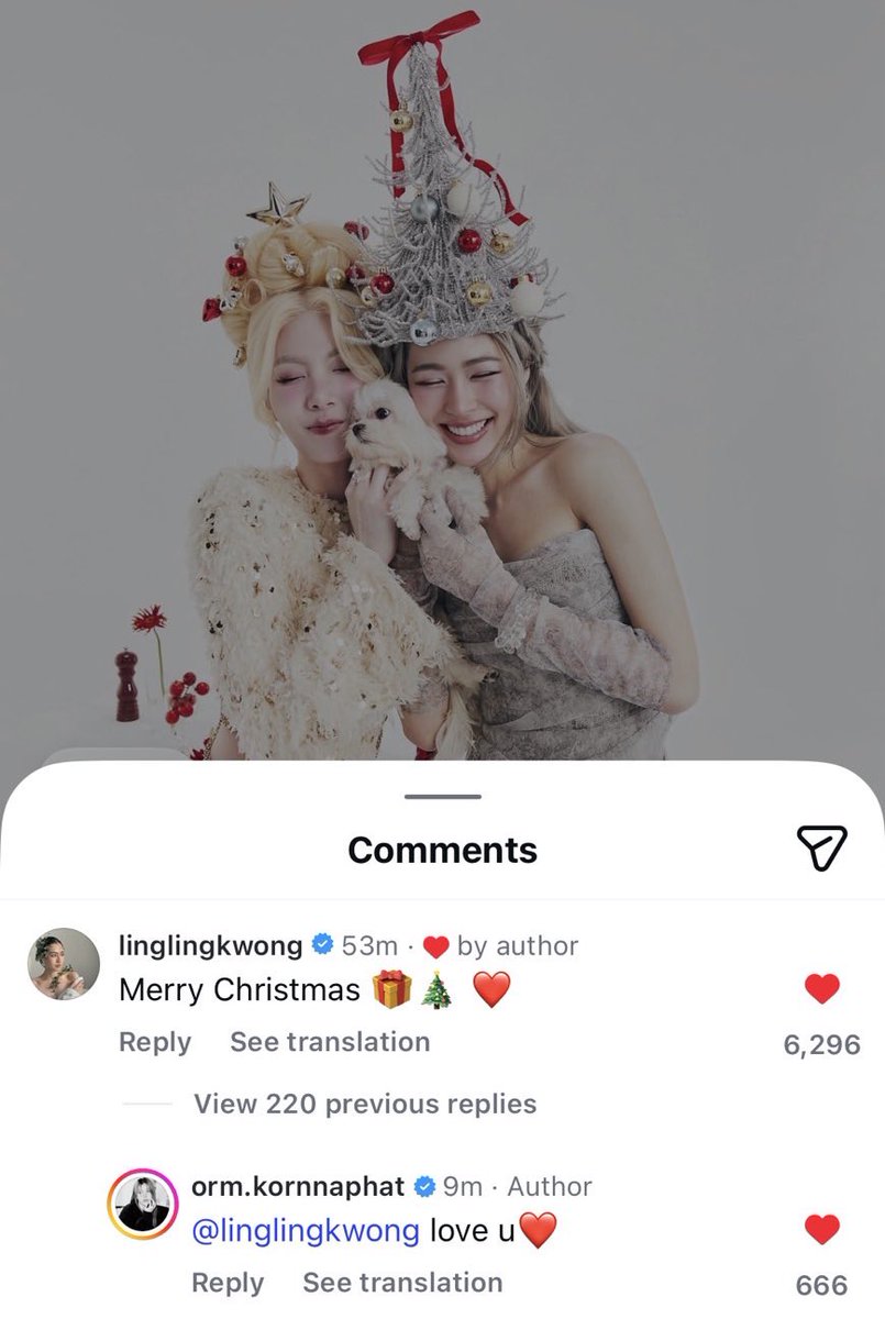 LingOrmTagTrend's tweet image. คนนึง Merry Christmas 🎁🎄 ❤️
คนนึง love u ❤️

เอาเหอะ 😭😭😭😭😭😭😭😭😭😭😭😭😭😭😭

#LingOrm #หลิงออม  
#Linglingkwong #หลิงหลิงคอง   
#Ormkornnaphat #ออมกรณ์นภัส