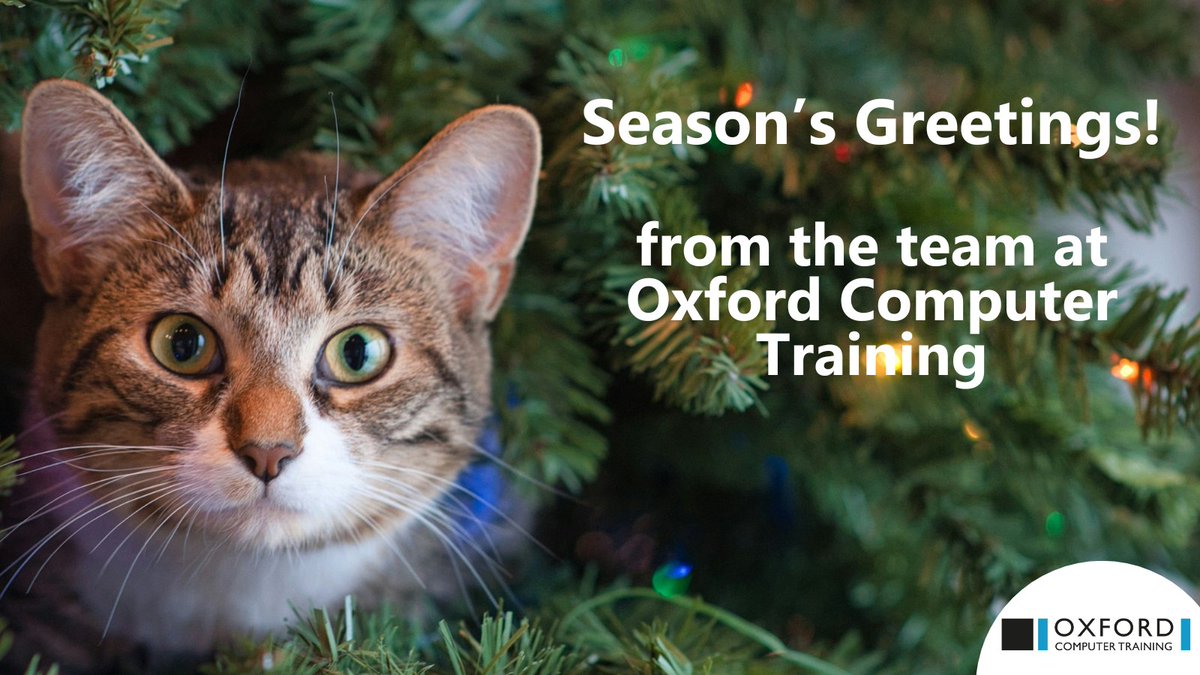 OCGTraining's tweet photo. Season's greetings from the team at Oxford Computer Training! https://t.co/YrDMRhZ7St