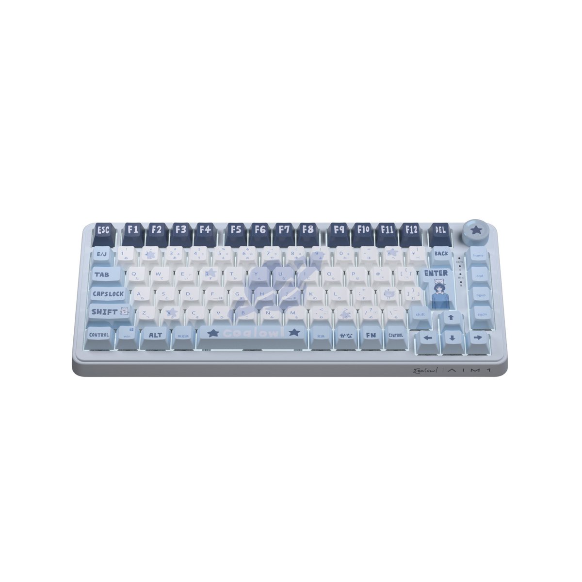 AIM1初のキーボードコラボはcoalowlさんと！！

可愛すぎるキーボード誕生！🐷

---
ぶたさんスピードアップ。
宇宙からこんにちは。

coalowl x AIM1 瞬
19,980円（税込）