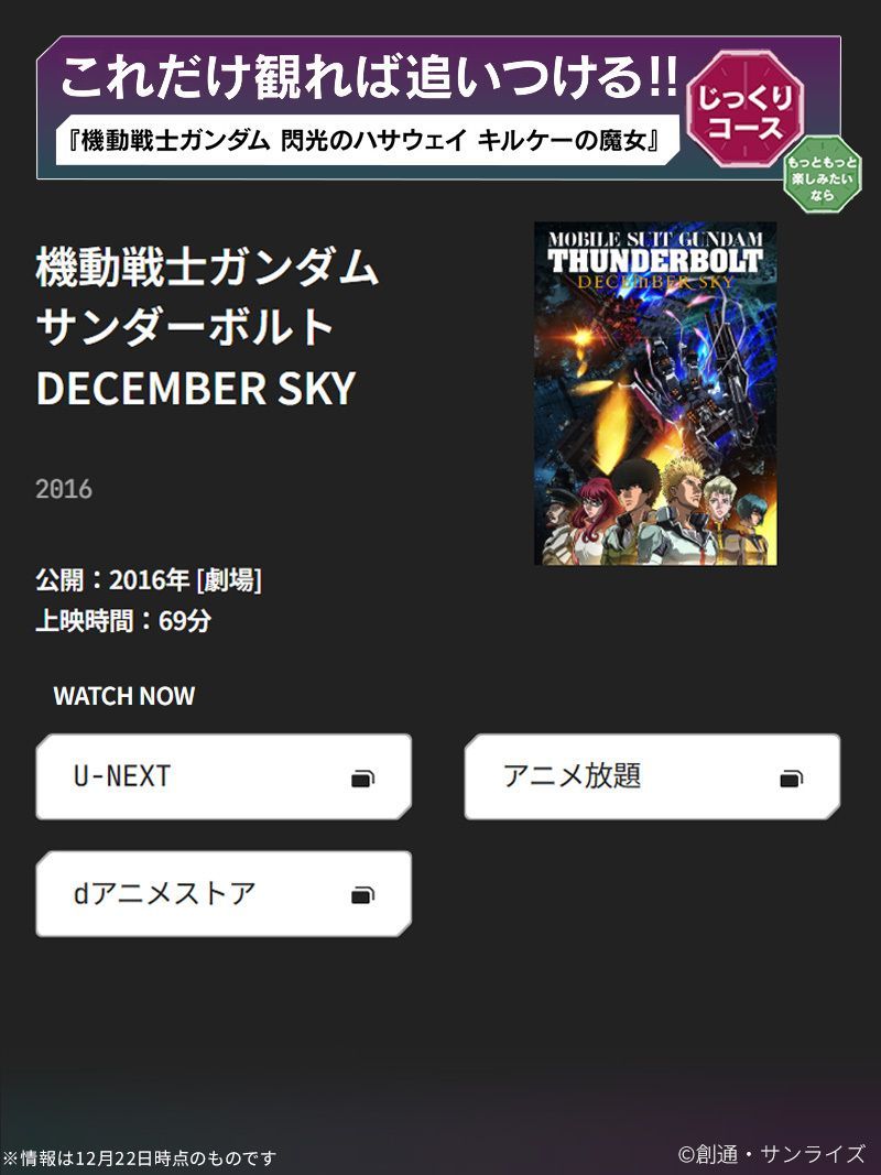 これだけ観れば追いつける👀】 宇宙世紀ロードマップ紹介作品配信情報