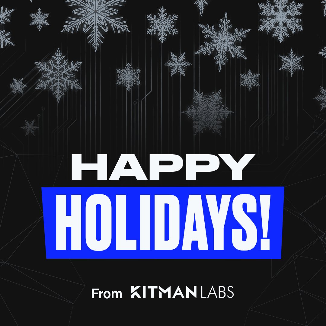 KitmanLabs's tweet image. Here’s to a holiday season of rest, reflection, and recharging the systems—human and digital.

Performance doesn’t pause, but it does appreciate a good reset

#HappyHolidays #SportsInnovation #TeamPerformance #DataInSport