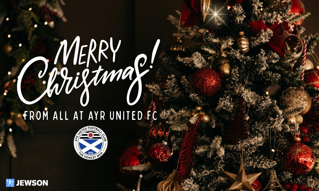 🎅🏻🎁🎄

Merry Christmas from all at Ayr United! 

We hope you all have an amazing day!

Tag us or comment below with any photos of Ayr United gifts you receive.

#WeAreUnited 🖤🤍