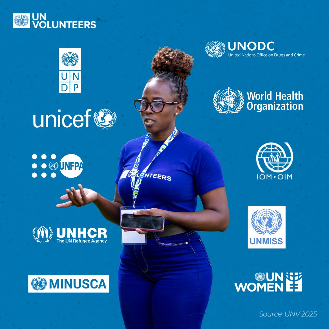 UNVolunteers's tweet image. #YearInReview: Which @UN entities ranked in the top 10 for hosting the most #UNVolunteers in 2025? 

@UNDP
@UNICEF
@UNFPA
@refugees 
@UN_Women 
@WHO
@UNmigration 
@UNODC 
@unmissmedia 
@UN_CAR