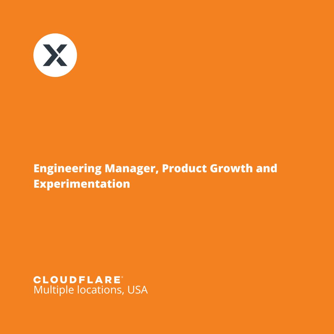 Role of the day: Engineering Manager, Product Growth and Experimentation <a href="/Cloudflare/">Cloudflare</a> 

buff.ly/69A7rpq 

#hiring #experimentation #jobalerts