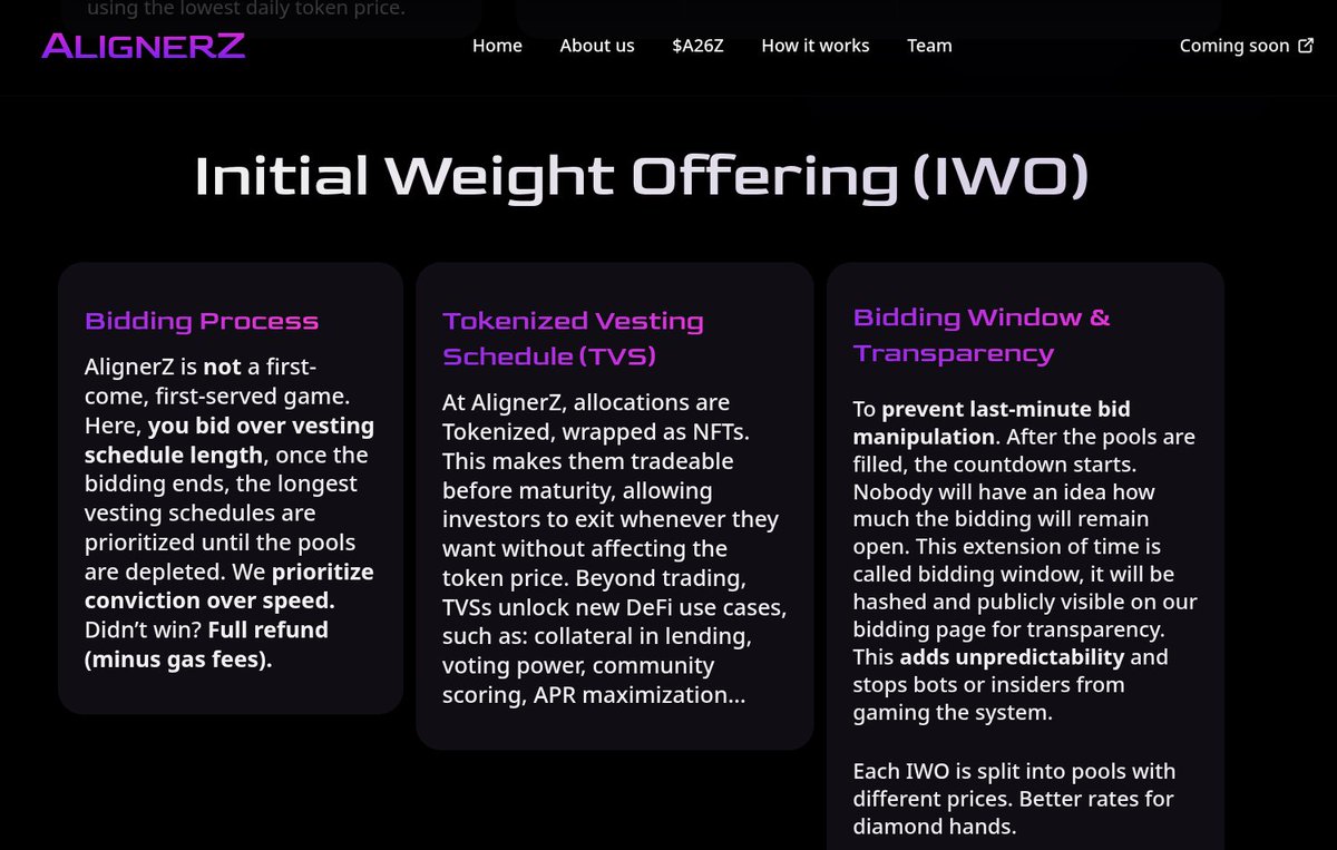 TVS by AlignerZ (<a href="/AlignerZ_Labs/">AlignerZ Labs</a>) turns patience into a public signal. 😂Longer vesting? That's rock-solid conviction—markets see it loud and clear, no guessing games.Aligns everyone on long-term wins. Short vesting for the fast-movers? Go for it—patience levels