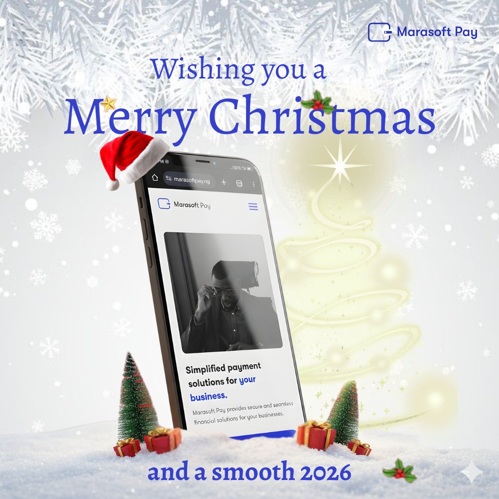 MarasoftPayHQ's tweet photo. Season’s Greetings from Marasoft! 🎅💼

As we wrap up 2026, we wish you a Christmas filled with harmony and a new year filled with even greater structure and success. 

Here’s to building the future  together. 🤝

#Marasoft #MarasoftPay #MerryChristmas https://t.co/O6vI6mVUez
