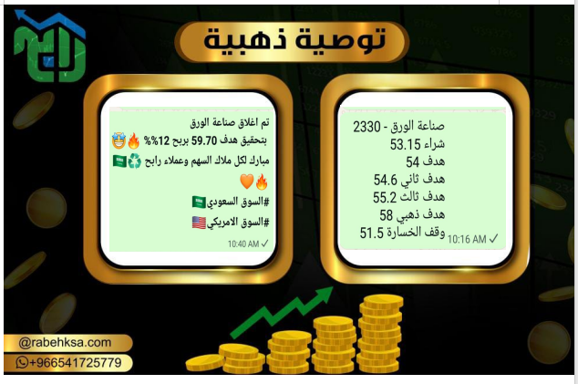 rabbbeh9988's tweet photo. إبداااااع 👏

سهم #صناعة_الورق    يخترق ثالث أهدافنا 🚀

استمنع بالتداول و دع القيادة لنا 🥳

ارسل #توصية إذا مهتم ↓
https://t.co/EP4Fi0tsoG

#تاسي #تداول_السعودية #السوق_السعودي #توصيات_الاسهم_السعودية #السوق_الامريكي https://t.co/Up6Ejb5o2Y