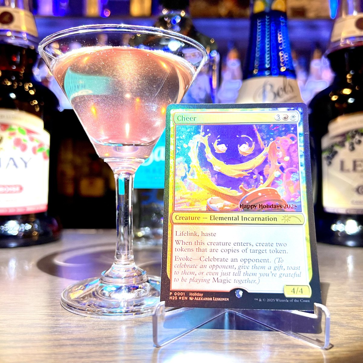 FUN_TCGcafebar's tweet image. 🎄Merry Xmas🎄

今年も #WotC 様より
ホリデーカードを頂きました🎁

カウンターで展示しておりますのでご覧になられたい方はどうぞお声がけ下さい🍾

#MTG
#FUN_TCGBar
#FUN今日のカクテル