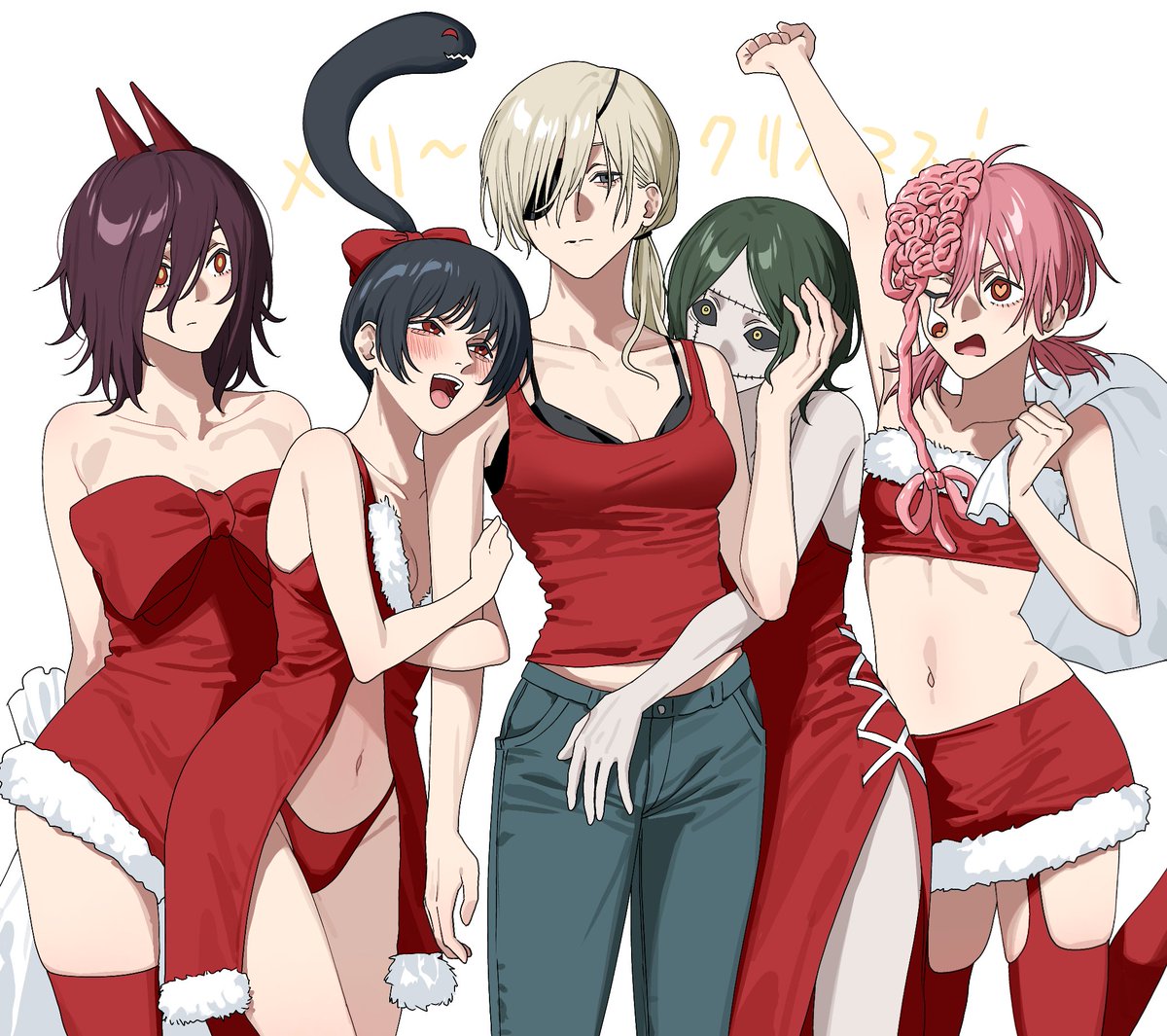 hikentai0308's tweet image. クァンシとクァンシガールズでメリークリスマス🎄