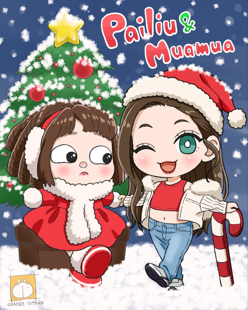 orange_tottoro's tweet photo. Two-shot of Pailiu and Muamua⛄🎄
It's a Christmas present from Orange Santa🎁
#PAILIU #Gen1es #Muamua https://t.co/GOT3p3zJKI