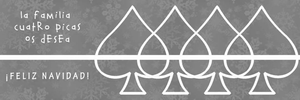 De parte de toda la familia <a href="/cuatropicas/">Cuatro Picas ♠️</a>, un año más os queremos desear Feliz Navidad y Felices Fiestas, que se cumplan todos vuestros deseos en estos días tan especiales. Mucha salud y muchas picas para todos!! 🎄♠️🎁