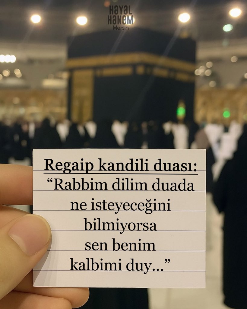 Regaip Kandili Duası: