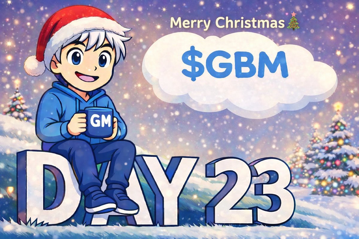 Day 23 of Preparing for <a href="/GBMauction/">GBM Auctions</a> TGE 🎄

Day 23 falls on Christmas Day, so today is all about spreading good vibes.
Wishing everyone in the GBM community a Merry Christmas 🎅🎄 May the holidays bring joy, rest, and positive energy as we head toward an exciting new year.