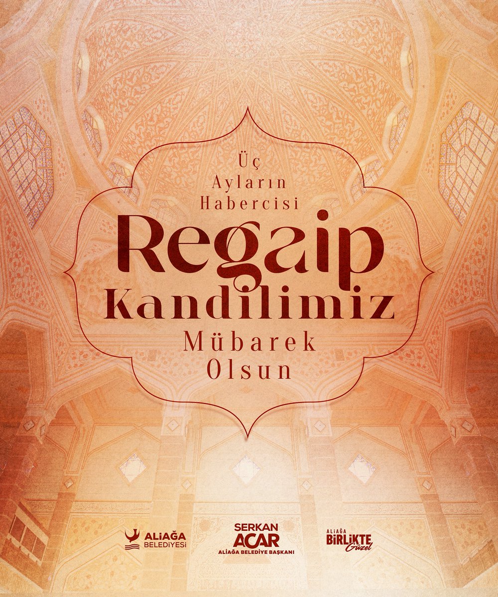 İhsanın, ikramın ve istemenin gecesi, üç ayların habercisi #RegaipKandili’miz mübarek olsun. ✨