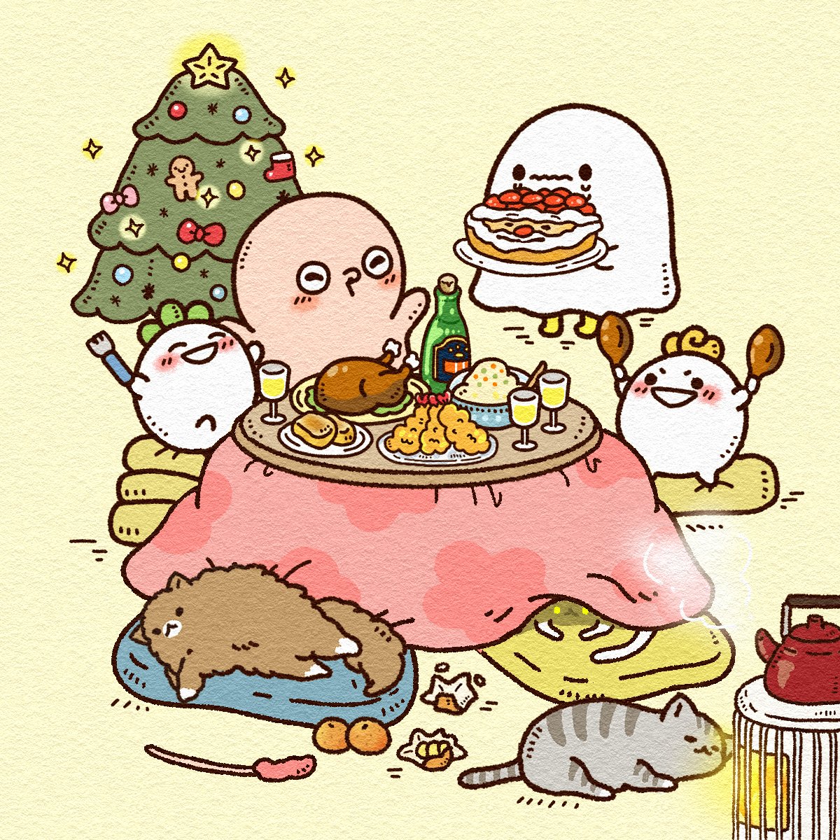 _chiiman's tweet image. みんなでクリスマス🎄🎂🎉
