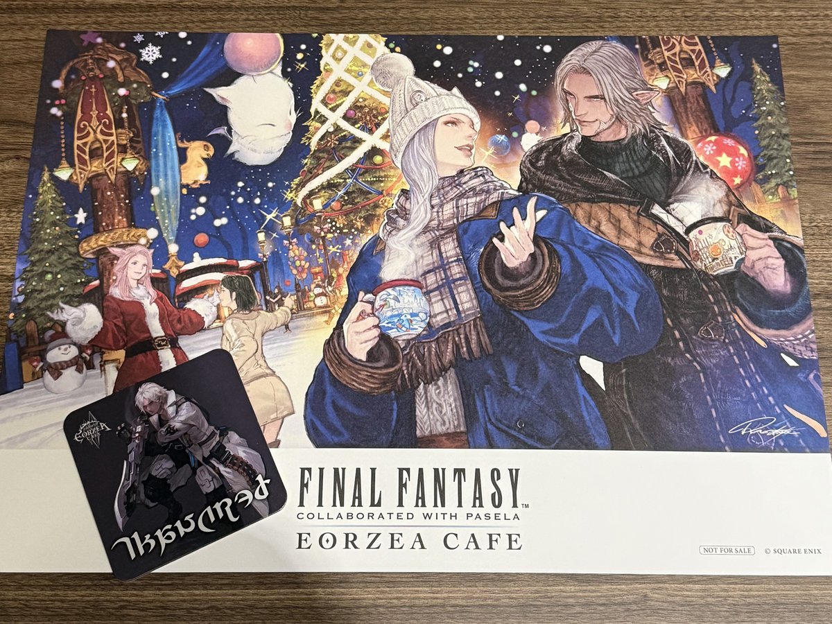 FF14。 結婚記念祝いをずらして今日エオルゼアカフェに行ってきた