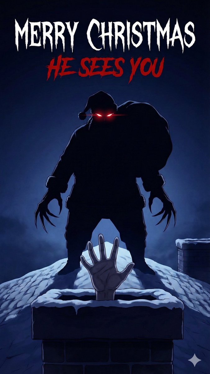 Merry xmas from the dark side. Santa is here, what do you want? 🏃‍♂️🏃‍♂️