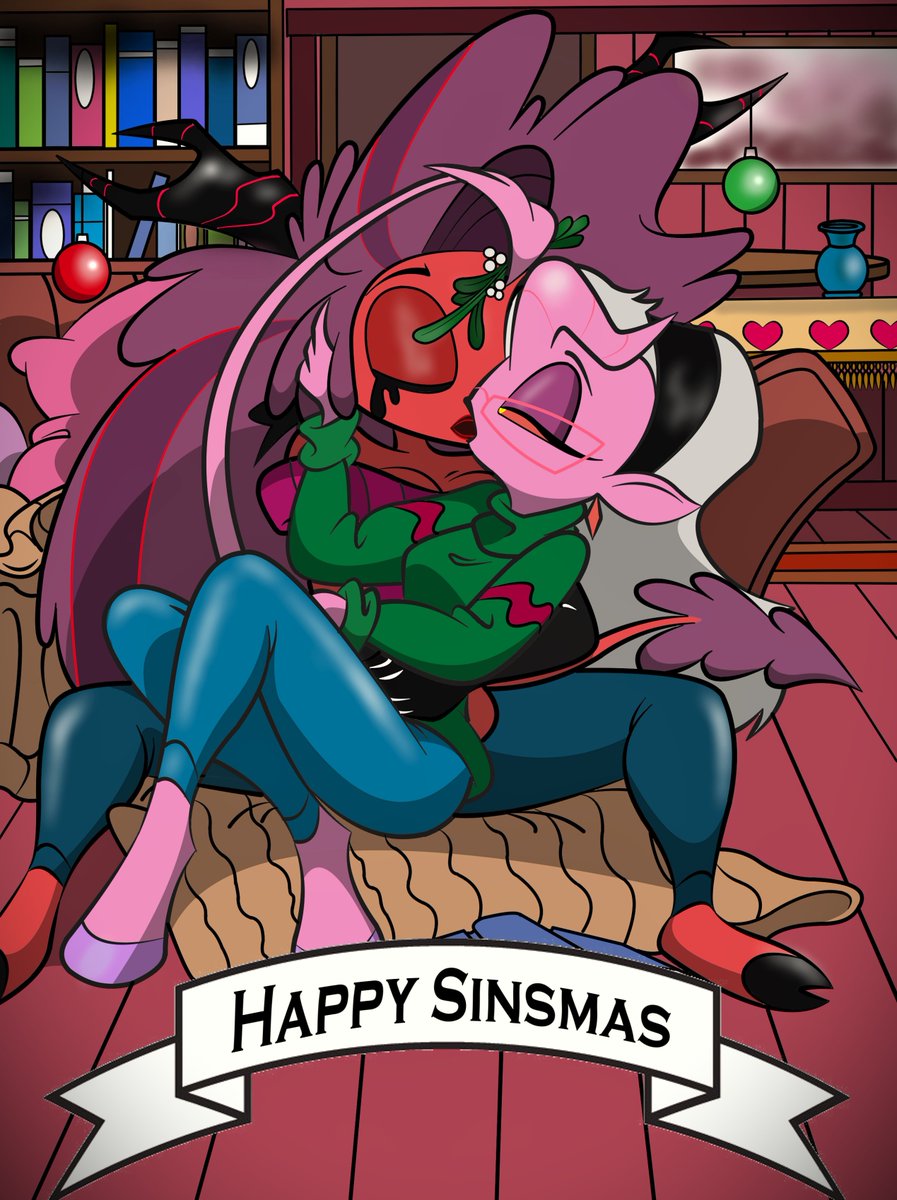 cwillia89's tweet photo. A Cozy Sinsmas...

The best present is the one who's present with you...
Merry Christmas and Happy Sinsmas!

#marthaberry 
#marthberry 
#marberry 
#HelluvaBossFanart https://t.co/wTYAYc4jqM