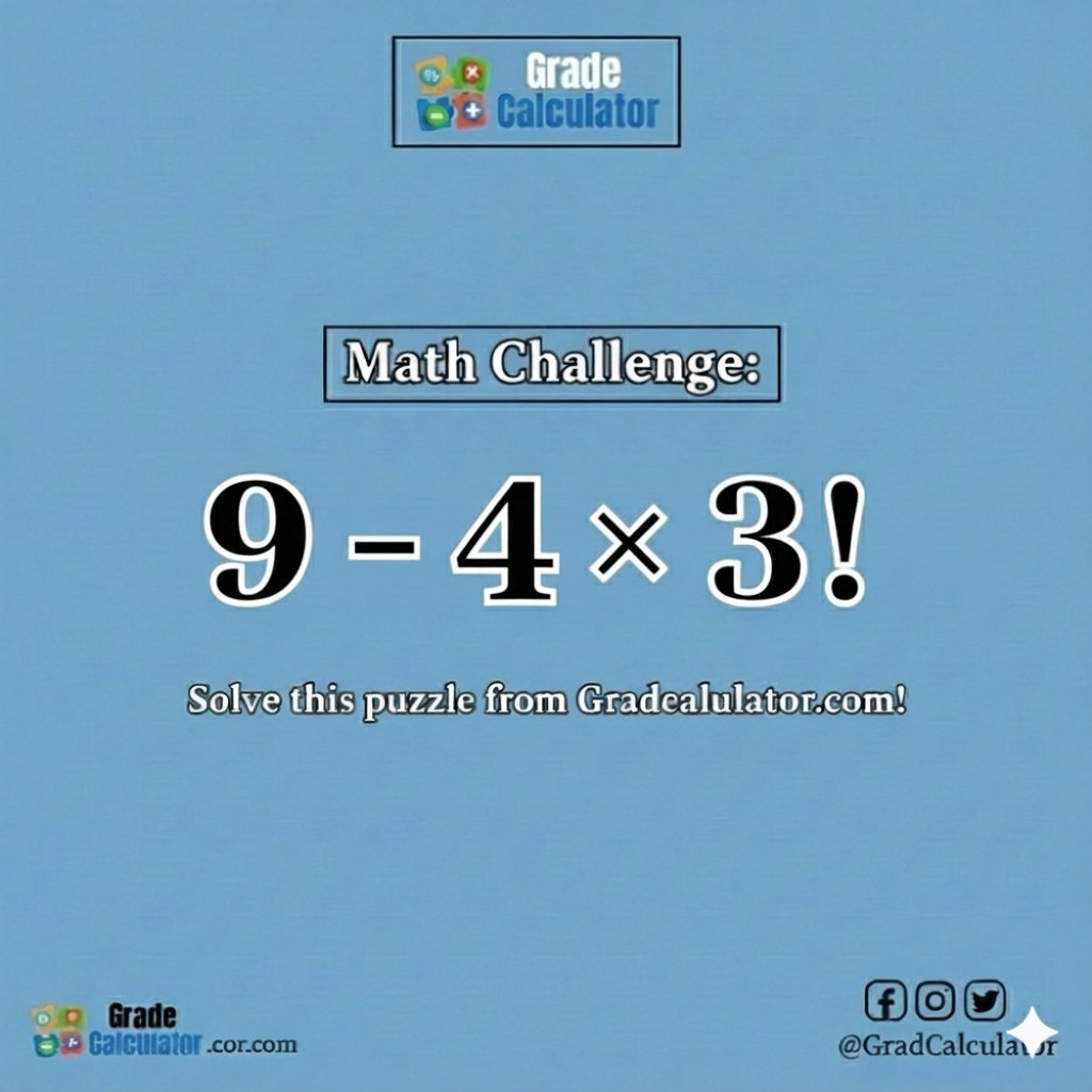 GradCalculator's tweet photo. Time for a quick brain teaser! Can you solve this math challenge? 🧠🔢
​The order of operations is key to getting this one right. Drop your answer in the comments!
​Solve more at: https://t.co/HcETp7lIO0
​#MathChallenge #BrainTeaser #MathPuzzle #GradCalculator #STEM https://t.co/xfJbHDIoeD