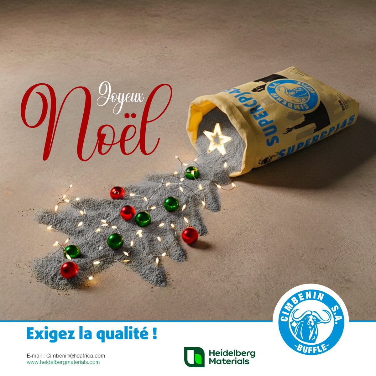 Joyeux Noel à tous

#noel #CIMBENIN #cimenterie #wasexo #cimentmaçon #Benin #construction #engagement #maison #route #infrastructure #architecte #geniecivil #cotonoubenin #Recrutement