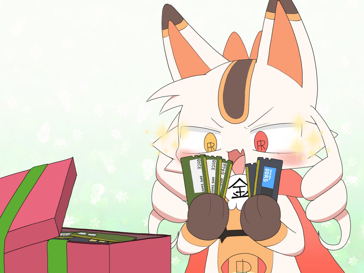 価格が高騰しているRAMが届いたマネコ #でびコネ