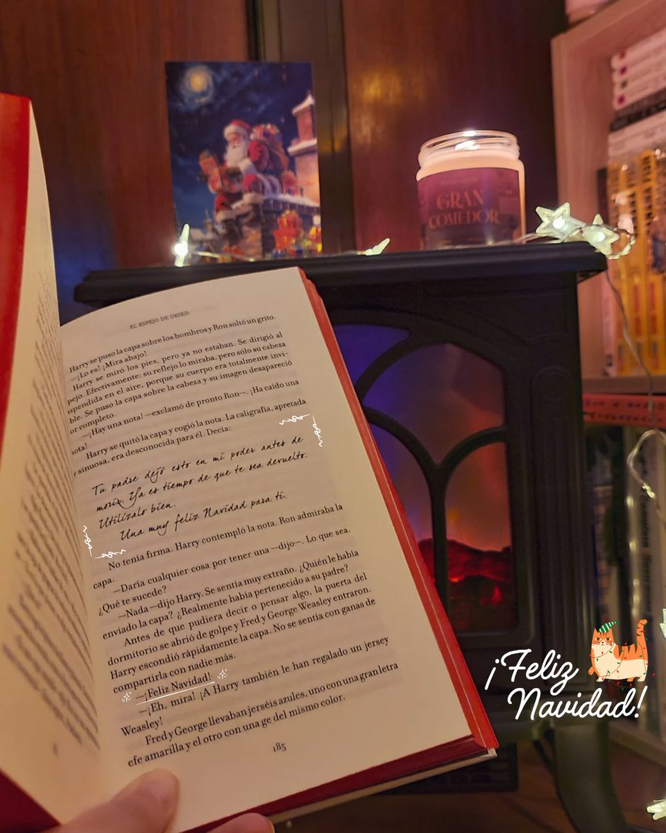 SakuraPhoebe's tweet photo. ¡Feliz Navidad! 🎄🤶🎁✨️

Mi día creo que va a ser lecturas, manta, pelis de Harry Potter y dulces porque hoy hace mucho frío.
Estas navidades pesan más que las anteriores, las dos sillas vacías que hay, son las más importantes que ha habido en mi vida. https://t.co/xic3CnpQ8J