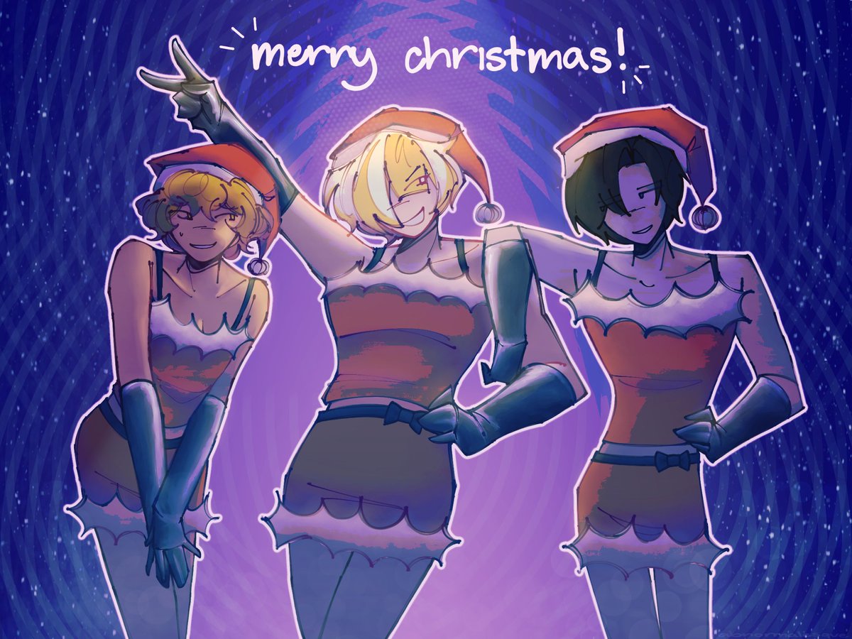 abnormalesque's tweet image. merry christmas from the calw trio #LimbusCompany