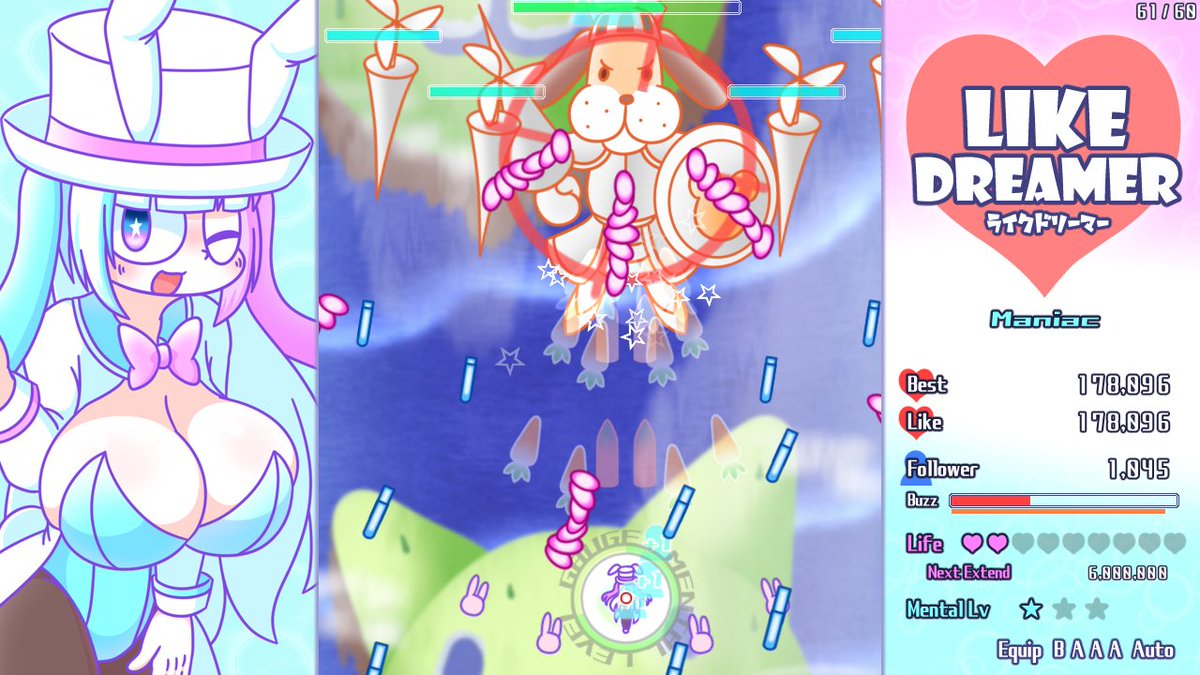 もっちりぽよぽよなオリジナル絵とSTGを作っています
#コスモドリーマー #ライクドリーマー #REDNEG_ALLSTARS_SE
作りました

作ったゲームのことはこちら 
【 @Outside_danmaku 】
良かったらpixivFANBOXにご支援ください
https://t.co/ypVs5It8SM 