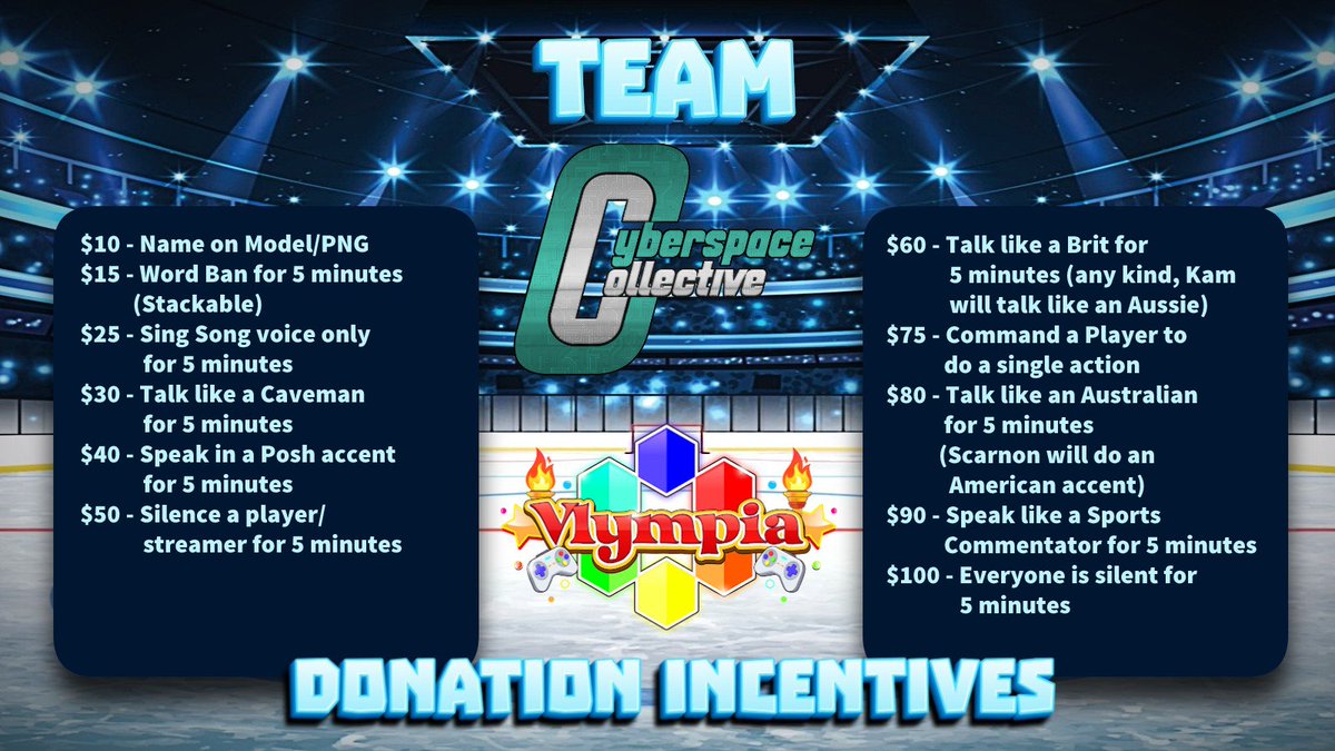 vlympia's tweet image. I hope your antivirus is on, the Cyberspace Collective is set to debut on 1/22 4:30PM CST/ 1/23 9:30AM AEDT with some bangers like Repo and Crab Game! Come cheer on our latest edition to the Vlympia roaster, and make some noise for your captains, @ScarnonVT and @Jellyghostvirus