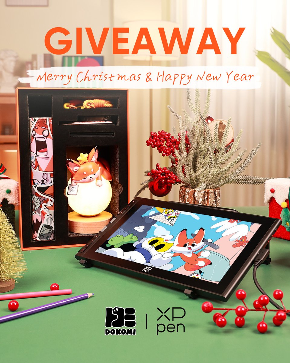 DoKomi's tweet image. 🎇🎇 Gewinnspiel – Tschüss 2025, Hallo 2026! 🎇🎇

Wir feiern  gemeinsam mit @XPPen_de Weihnachten und das neue Jahr – und haben speziell  für euch einige fantastische Geschenke vorbereitet! Herzlichen Dank für  eure Aufmerksamkeit und Unterstützung in diesem Jahr! 🙏

Was ihr…