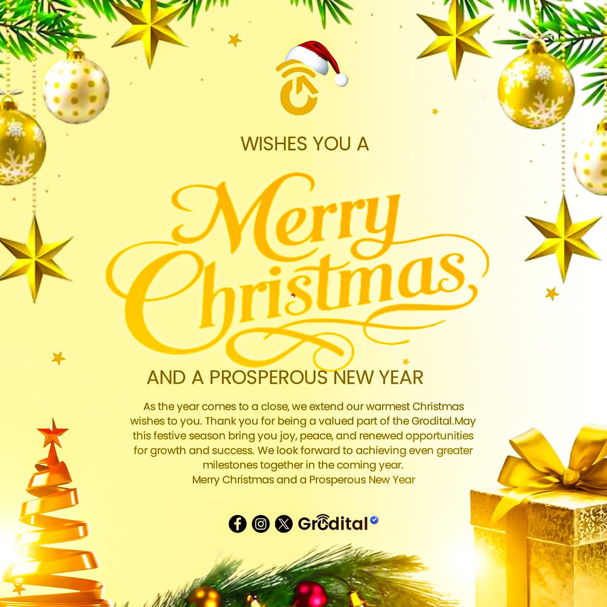 🎄✨ Merry Christmas to all you amazing Groditors! 🎅❤️ May your day be filled with joy, laughter, cozy moments by the fire 🔥, delicious treats, and lots of love from family and friends 👨‍👩‍👧‍👦. 

Hope Santa brought you everything on your wish list and that, 2026 brings even more