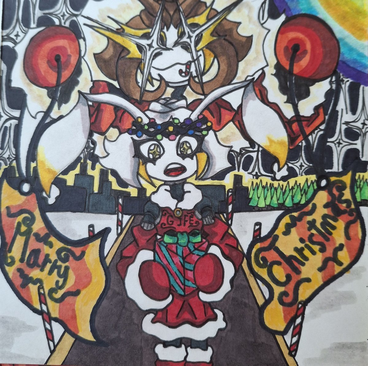 BadartShin1's tweet photo. Marry Christmas
#art #drawing #sketch #handdrawn #oc #originalcharacter #christmasart  #marrychristmas #marrychristmas2025 https://t.co/MHoGtutCiy
