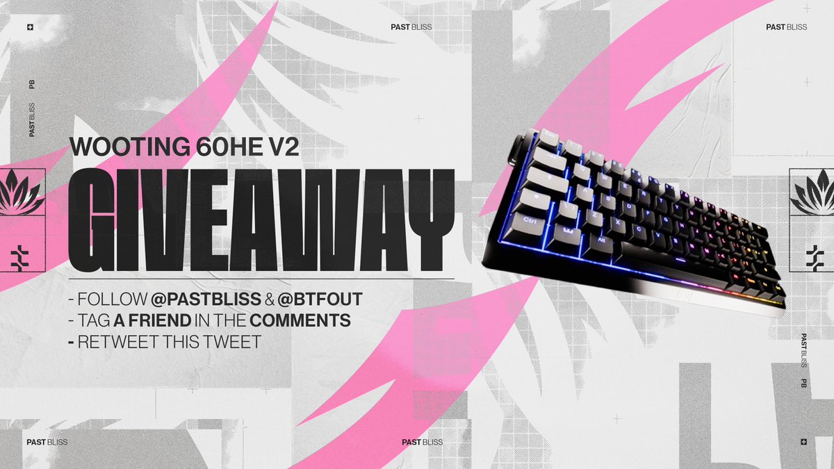 PastBliss's tweet image. To celebrate Christmas, we’re giving away 2x Wooting 60HE V2 keyboards!

To Enter:
- Follow @PastBliss &amp;amp; @BTFOUT
- Retweet this tweet
- Tag a friend

Winner drawn in 7 days!