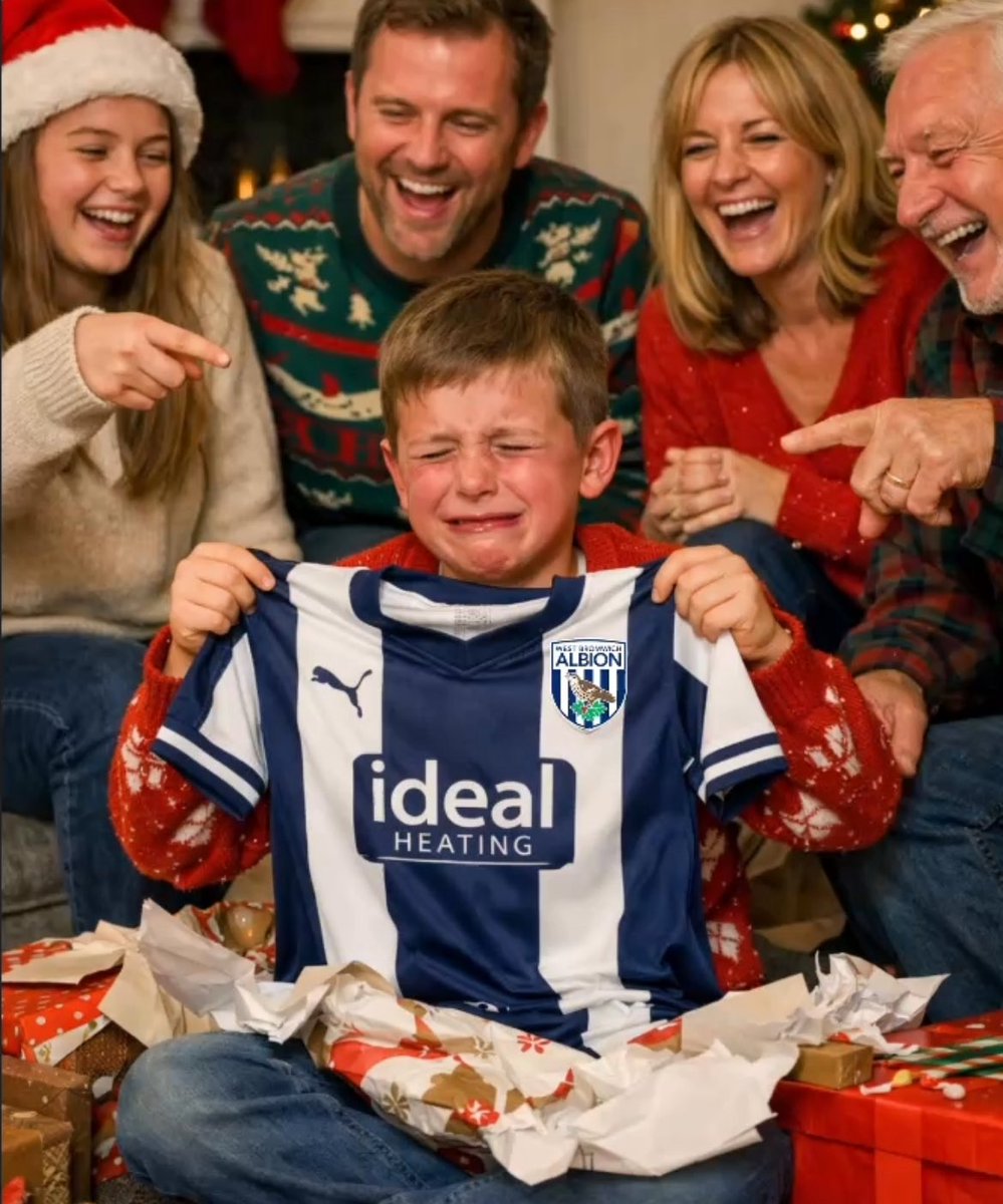 Merry Christmas everyone🎄🧡🖤

Just remember, some poor child is unwrapping an Albion shirt this Christmas…

Thoughts go out to them.

Hope everyone has a great day🎅🏻❤️